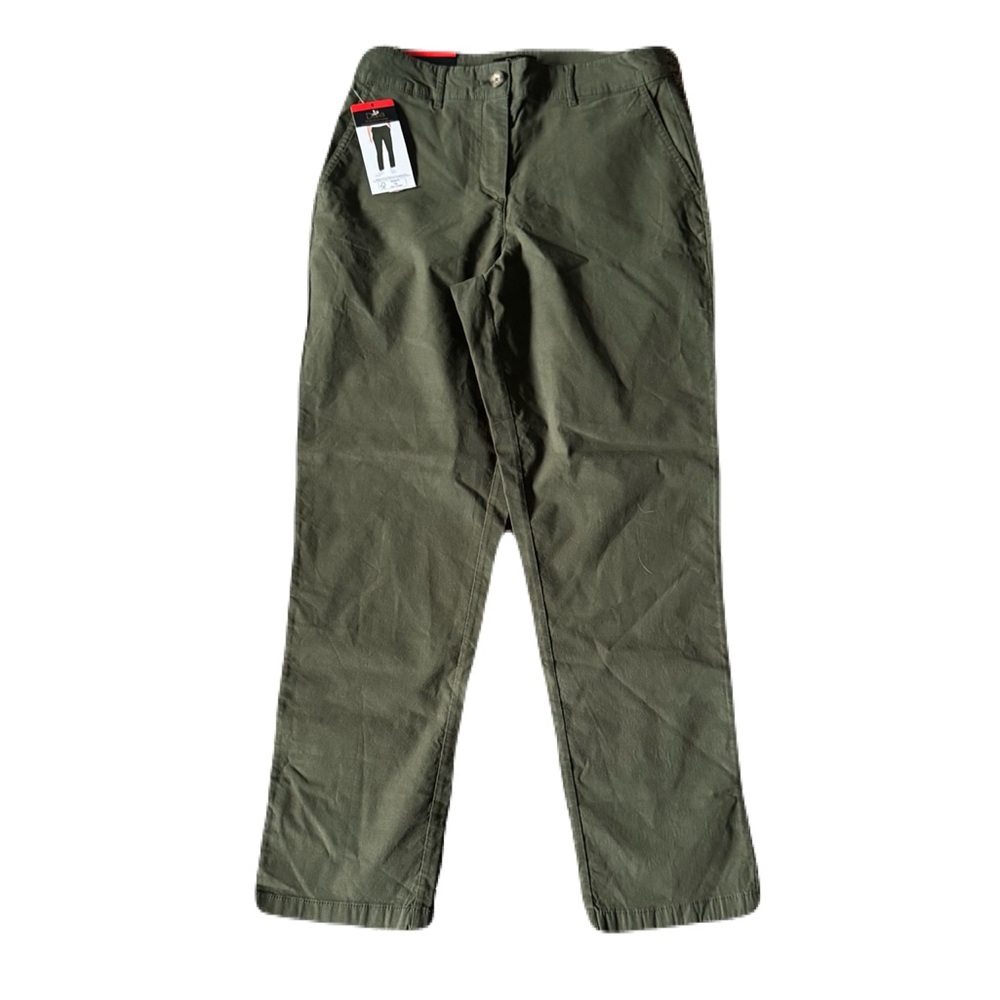 NEW Dalia Stretch Woven Pant Dark Olive Size 8